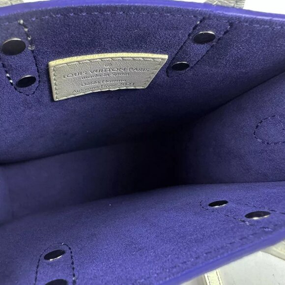 Auth LOUIS VUITTON Everyday LV Sac Plat Handbag Shoulder Bag M80841 - z4142 - Picture 5 of 14